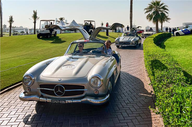 Too hot. 300SL drive with their gullwings open